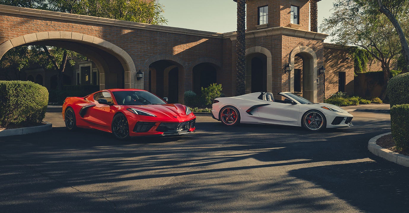 2027 Chevrolet Corvette Stingray front three-quarter