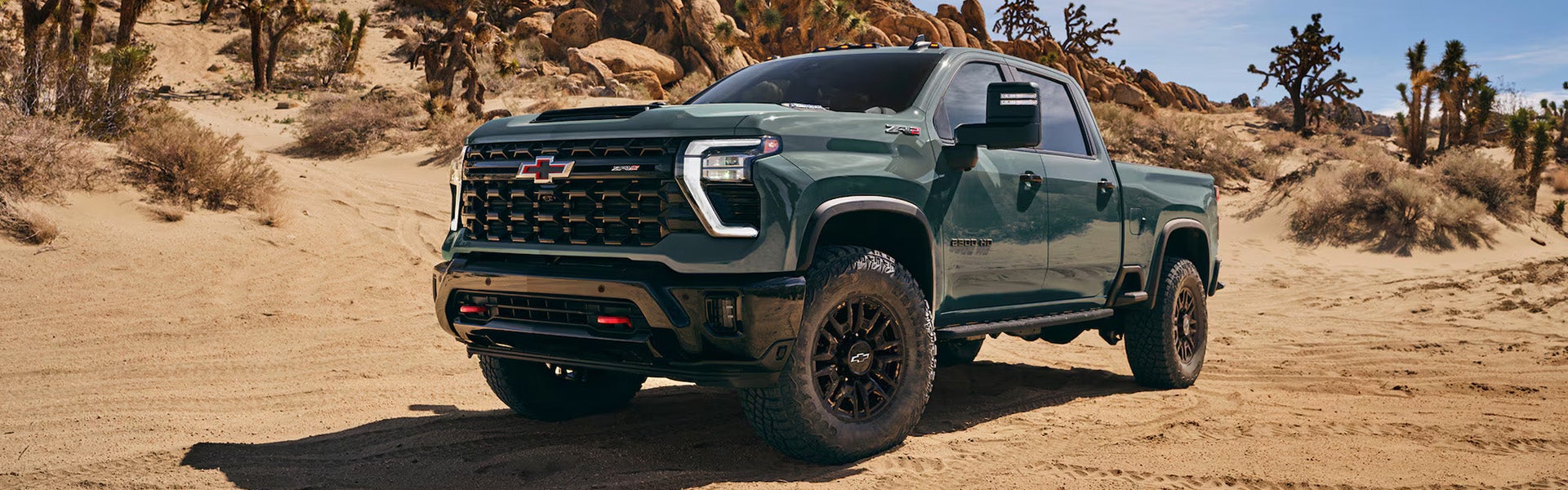2026 Chevrolet Silverado 2500HD ZR2 on desert sand