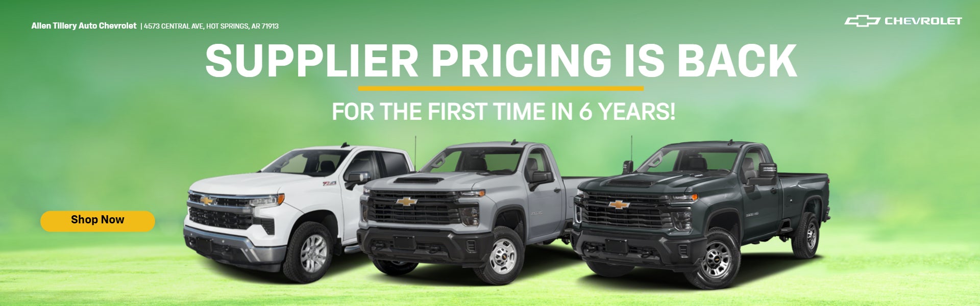 Supplier Pricing is Back